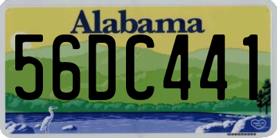 AL license plate 56DC441