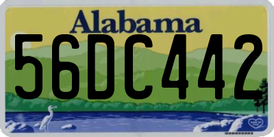 AL license plate 56DC442