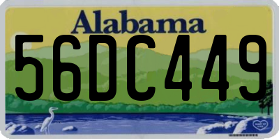 AL license plate 56DC449
