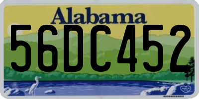 AL license plate 56DC452