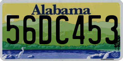 AL license plate 56DC453