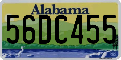AL license plate 56DC455