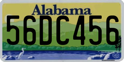 AL license plate 56DC456
