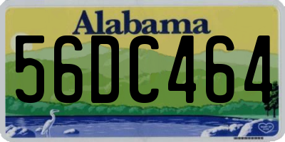 AL license plate 56DC464