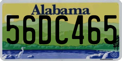 AL license plate 56DC465