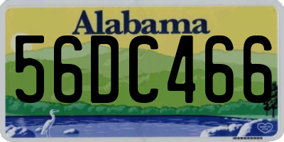 AL license plate 56DC466