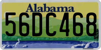 AL license plate 56DC468