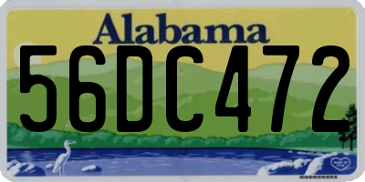 AL license plate 56DC472