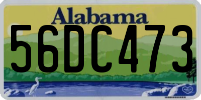 AL license plate 56DC473