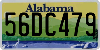 AL license plate 56DC479