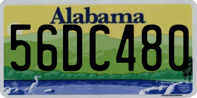 AL license plate 56DC480