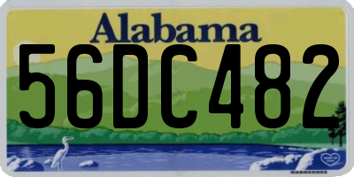 AL license plate 56DC482