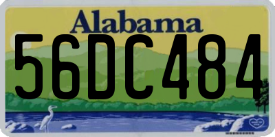 AL license plate 56DC484