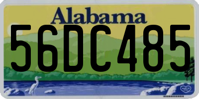 AL license plate 56DC485