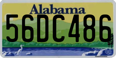 AL license plate 56DC486