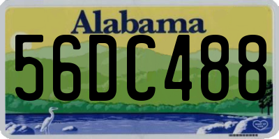 AL license plate 56DC488
