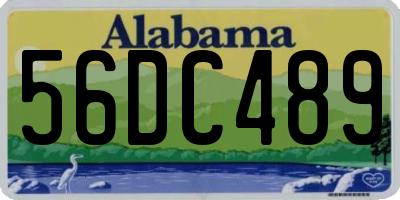 AL license plate 56DC489
