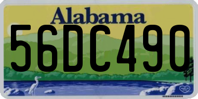 AL license plate 56DC490
