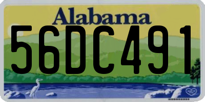 AL license plate 56DC491