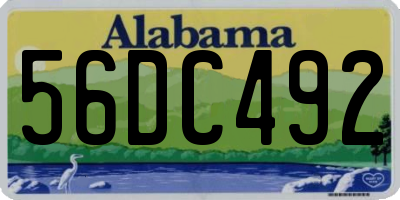 AL license plate 56DC492