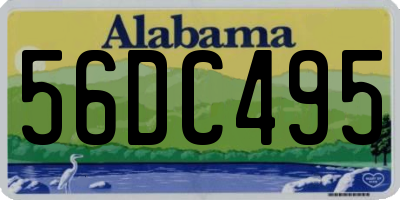 AL license plate 56DC495