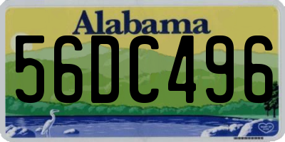 AL license plate 56DC496