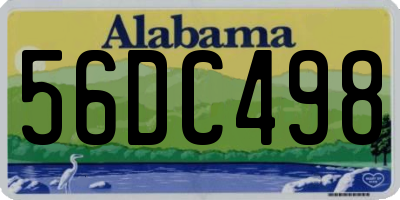 AL license plate 56DC498