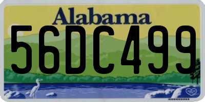 AL license plate 56DC499