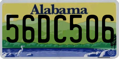AL license plate 56DC506