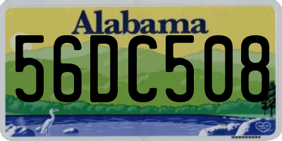 AL license plate 56DC508