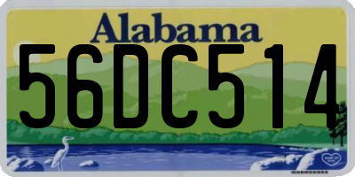 AL license plate 56DC514