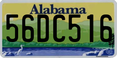 AL license plate 56DC516