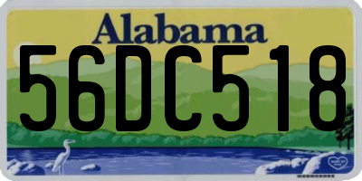 AL license plate 56DC518