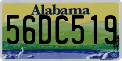 AL license plate 56DC519