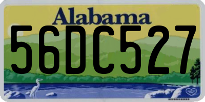 AL license plate 56DC527