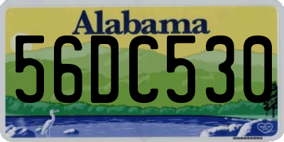 AL license plate 56DC530