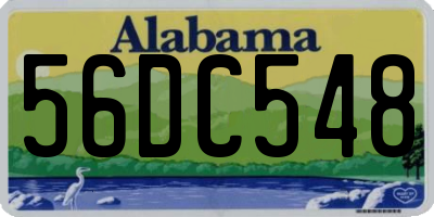 AL license plate 56DC548