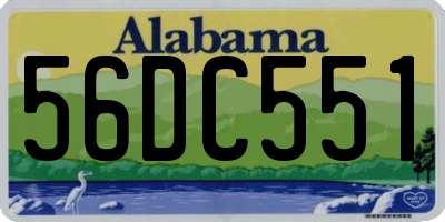 AL license plate 56DC551