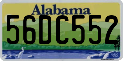 AL license plate 56DC552