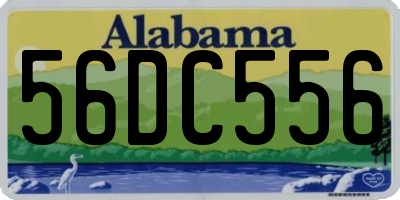 AL license plate 56DC556