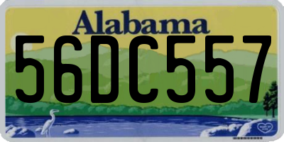 AL license plate 56DC557