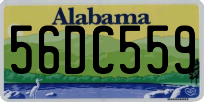 AL license plate 56DC559