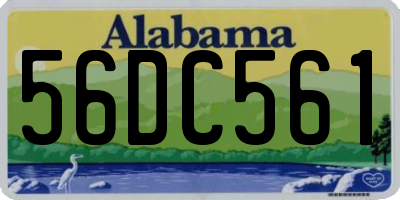 AL license plate 56DC561