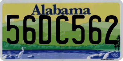 AL license plate 56DC562