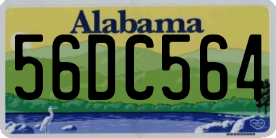 AL license plate 56DC564