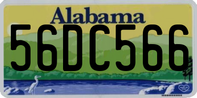 AL license plate 56DC566