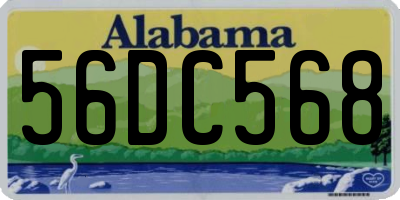 AL license plate 56DC568