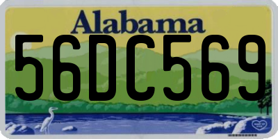 AL license plate 56DC569