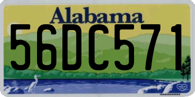 AL license plate 56DC571