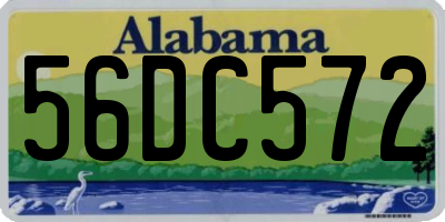 AL license plate 56DC572